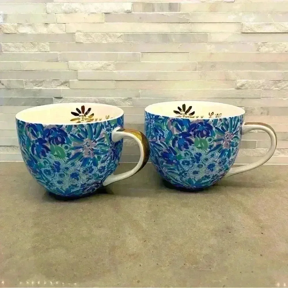 Lilly Pulitzer Lion Around Mug Set (2)